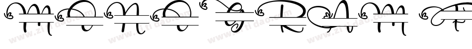 MONOGRAM F字体转换